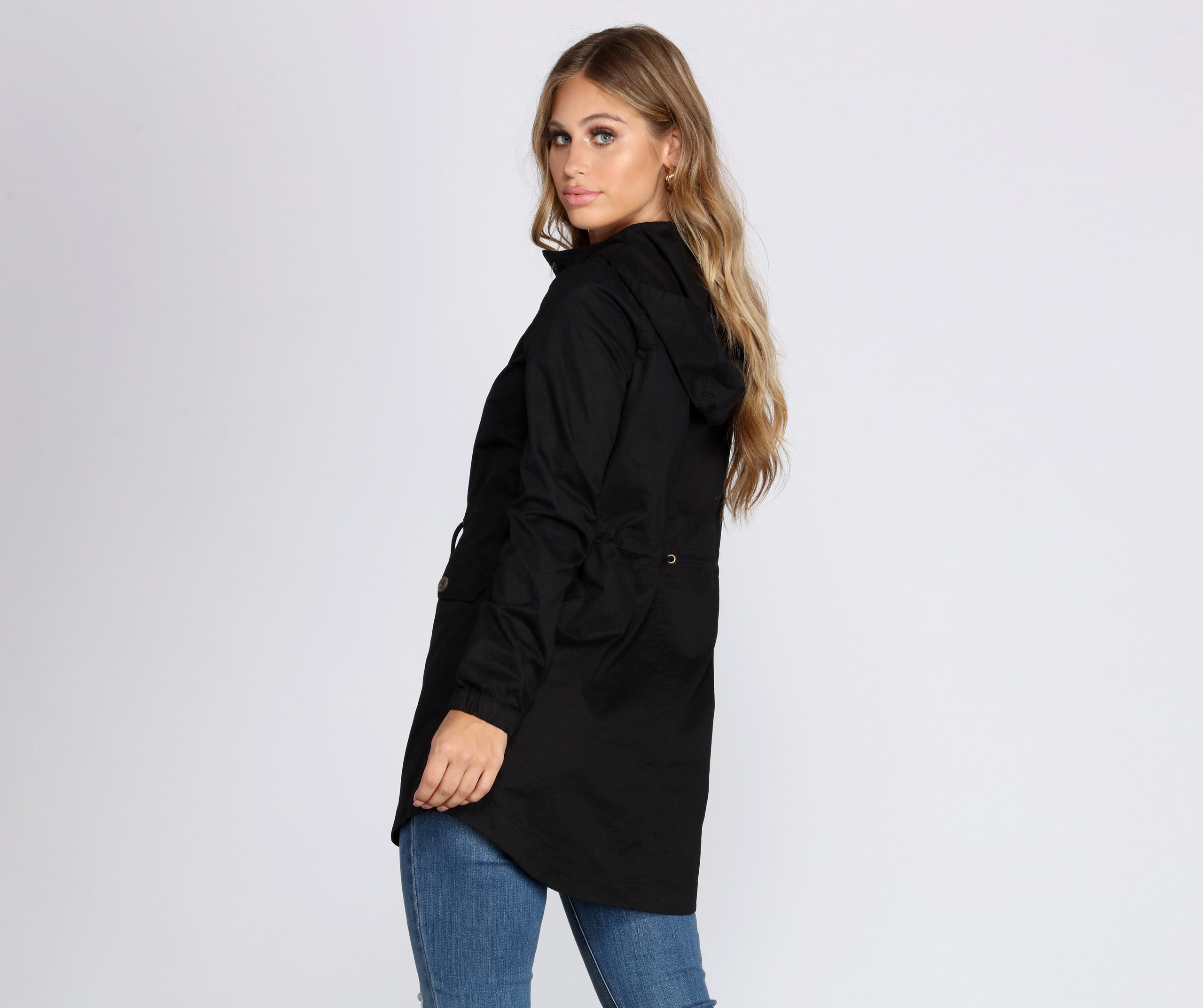 Fall In Line Longline Anorak - Image 2
