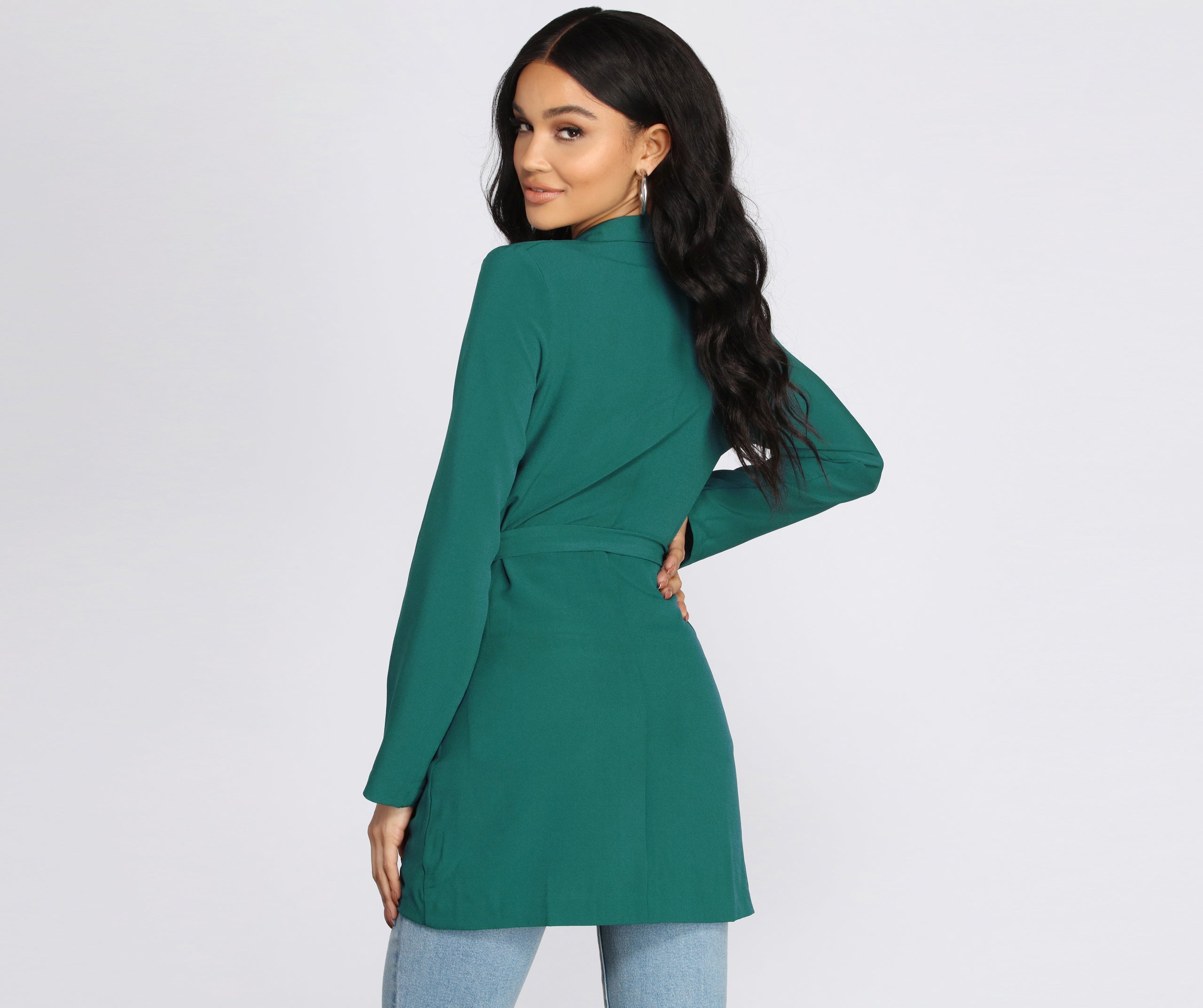 Dress Up Your Look Belted Trench - Image 2