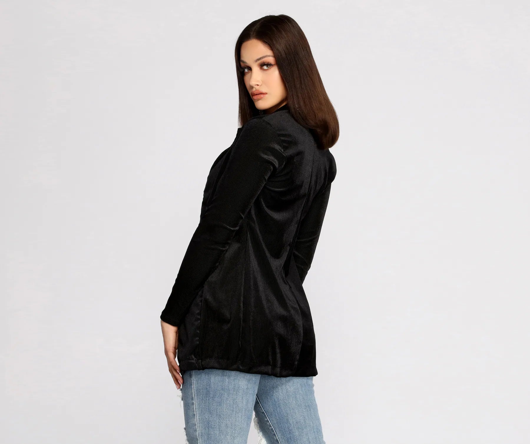 Young And Free Velvet Blazer - Image 2