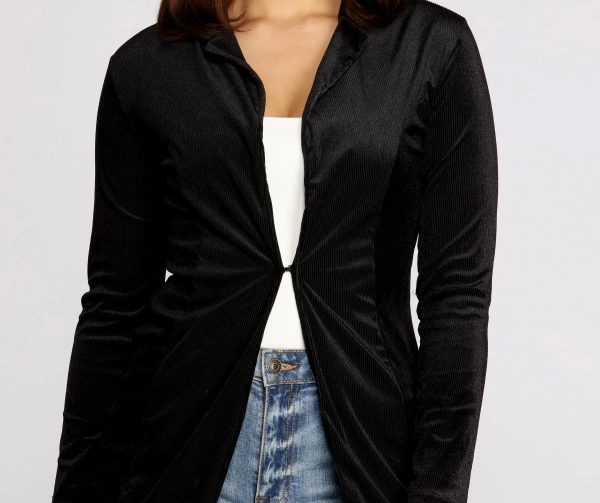 Young And Free Velvet Blazer - Image 3