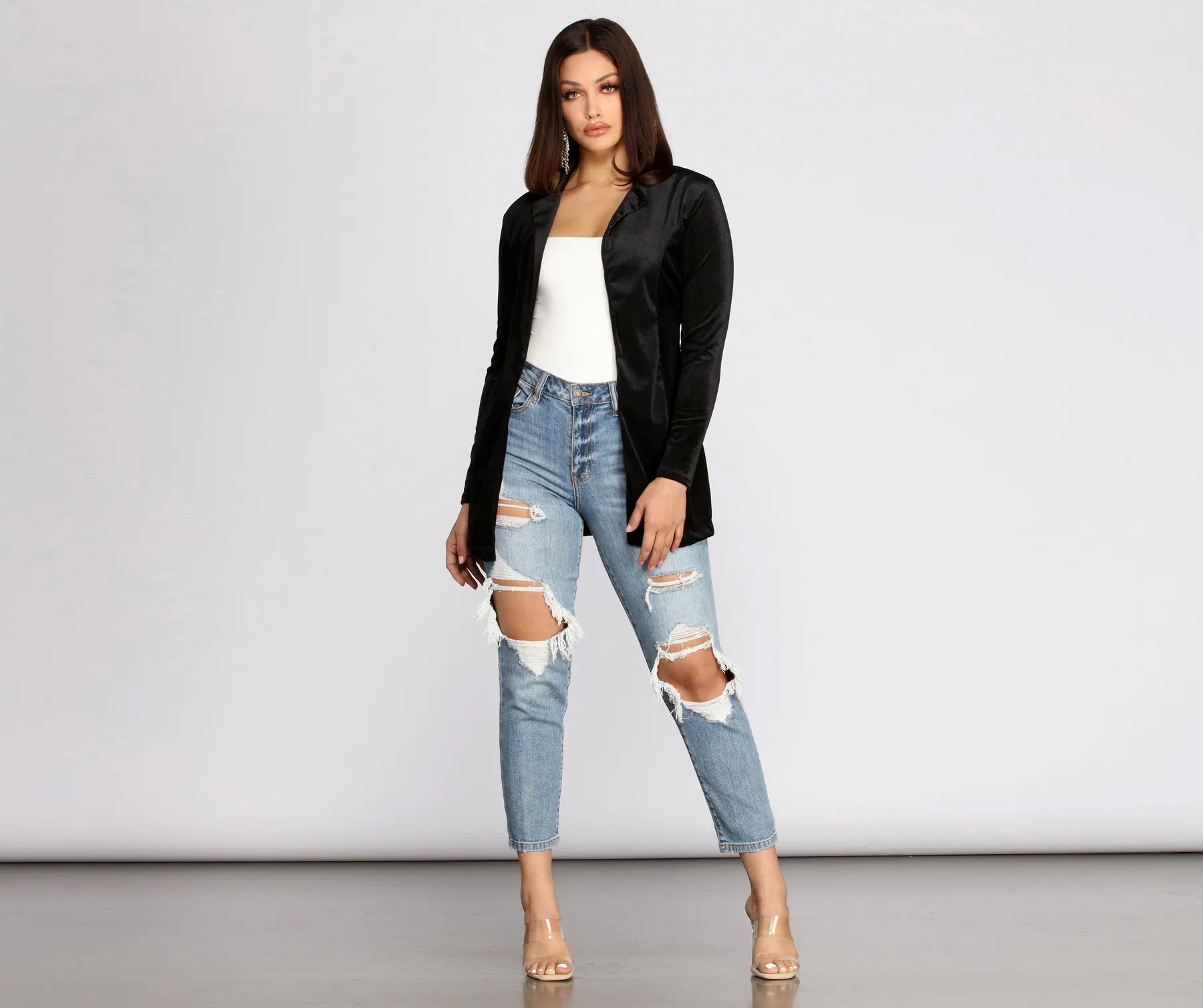 Young And Free Velvet Blazer - Image 4