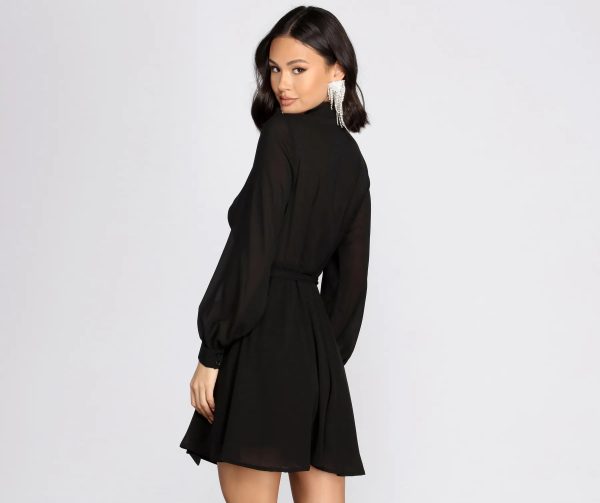 Striving For Success Blazer Chiffon Dress - Image 2