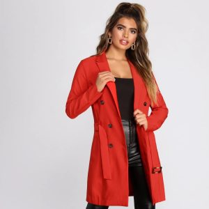 Bold Boss Babe Trench Coat