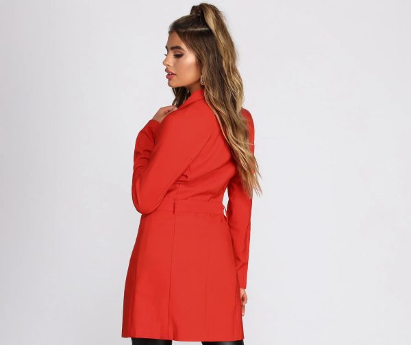 Bold Boss Babe Trench Coat - Image 2