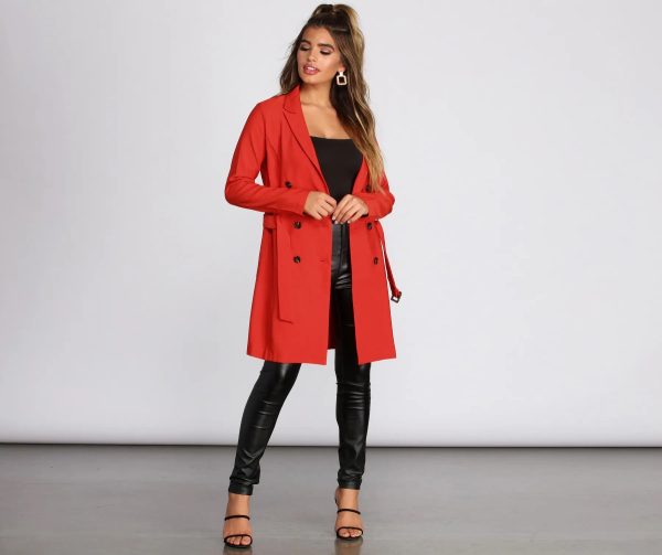 Bold Boss Babe Trench Coat - Image 3