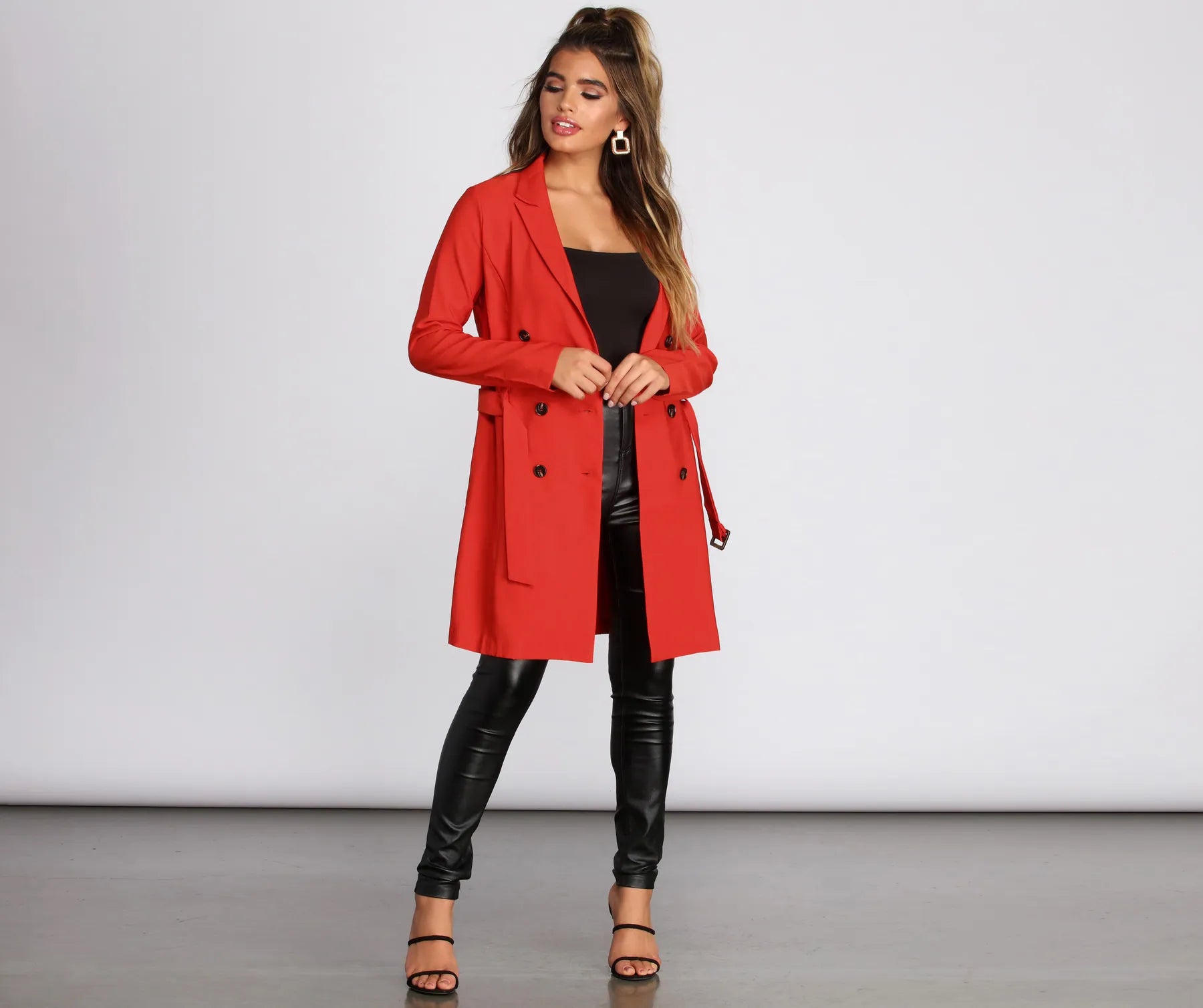 Bold Boss Babe Trench Coat - Image 3