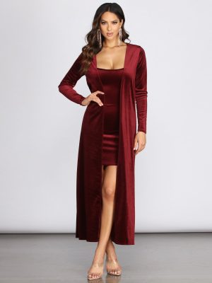 Velvet Luxe Duster