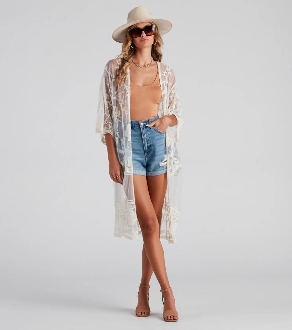 Desert Wanderer Crochet Kimono - Image 5