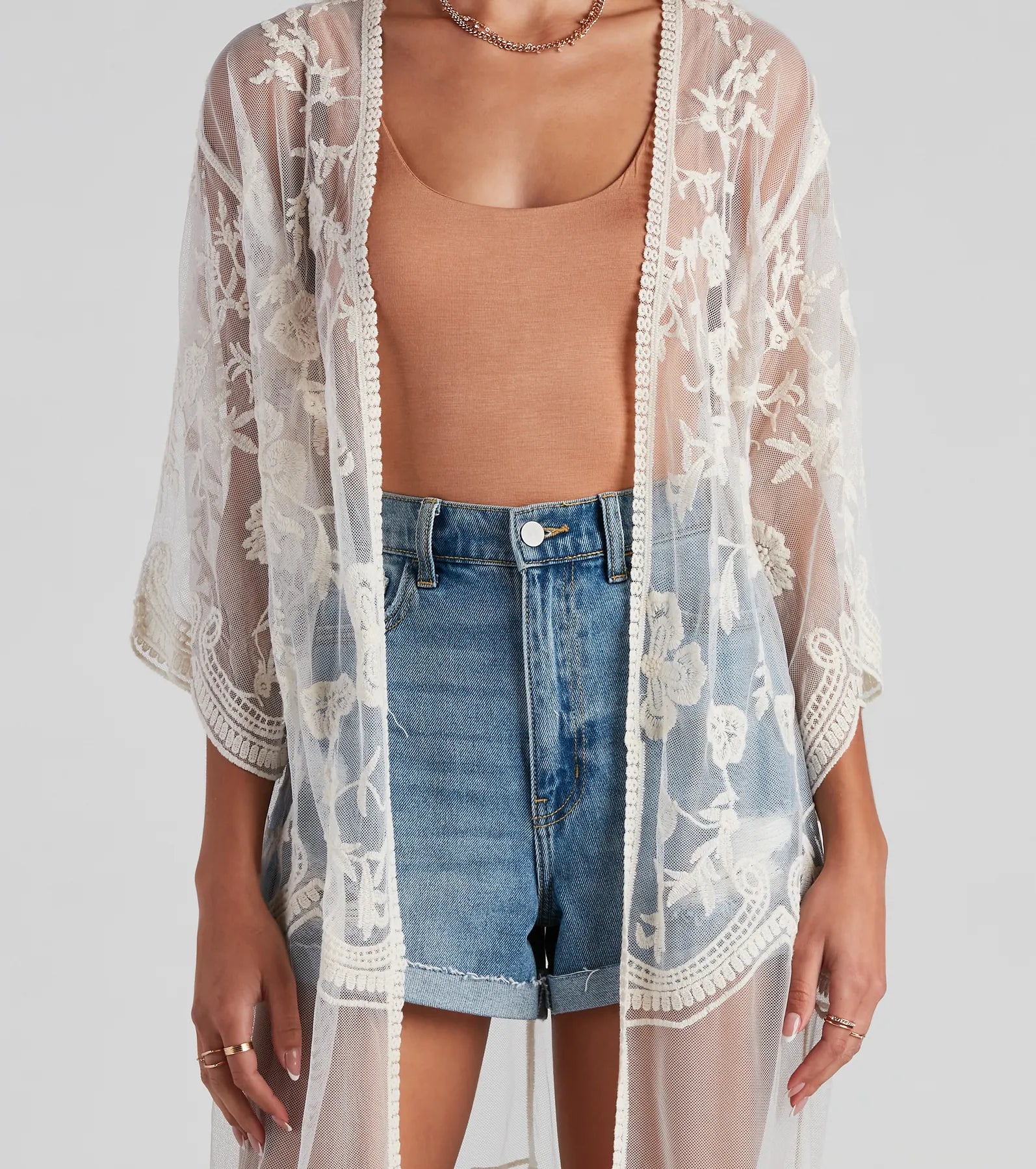 Desert Wanderer Crochet Kimono - Image 8