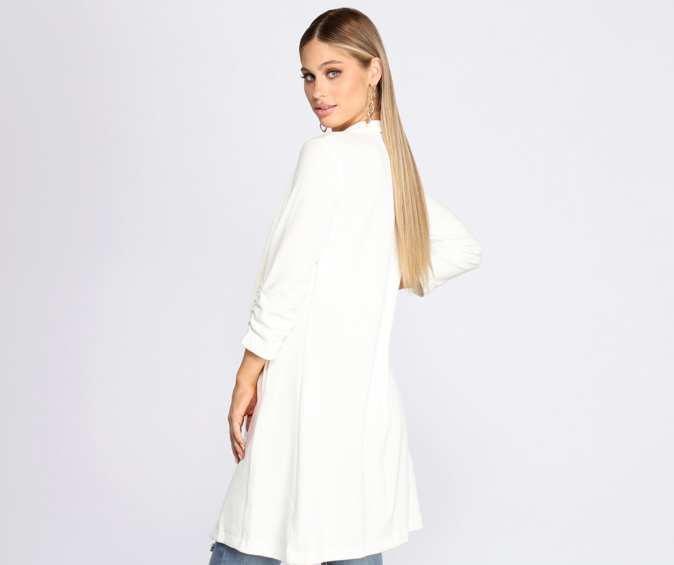 Boss Babe Crepe Longline Blazer - Image 15