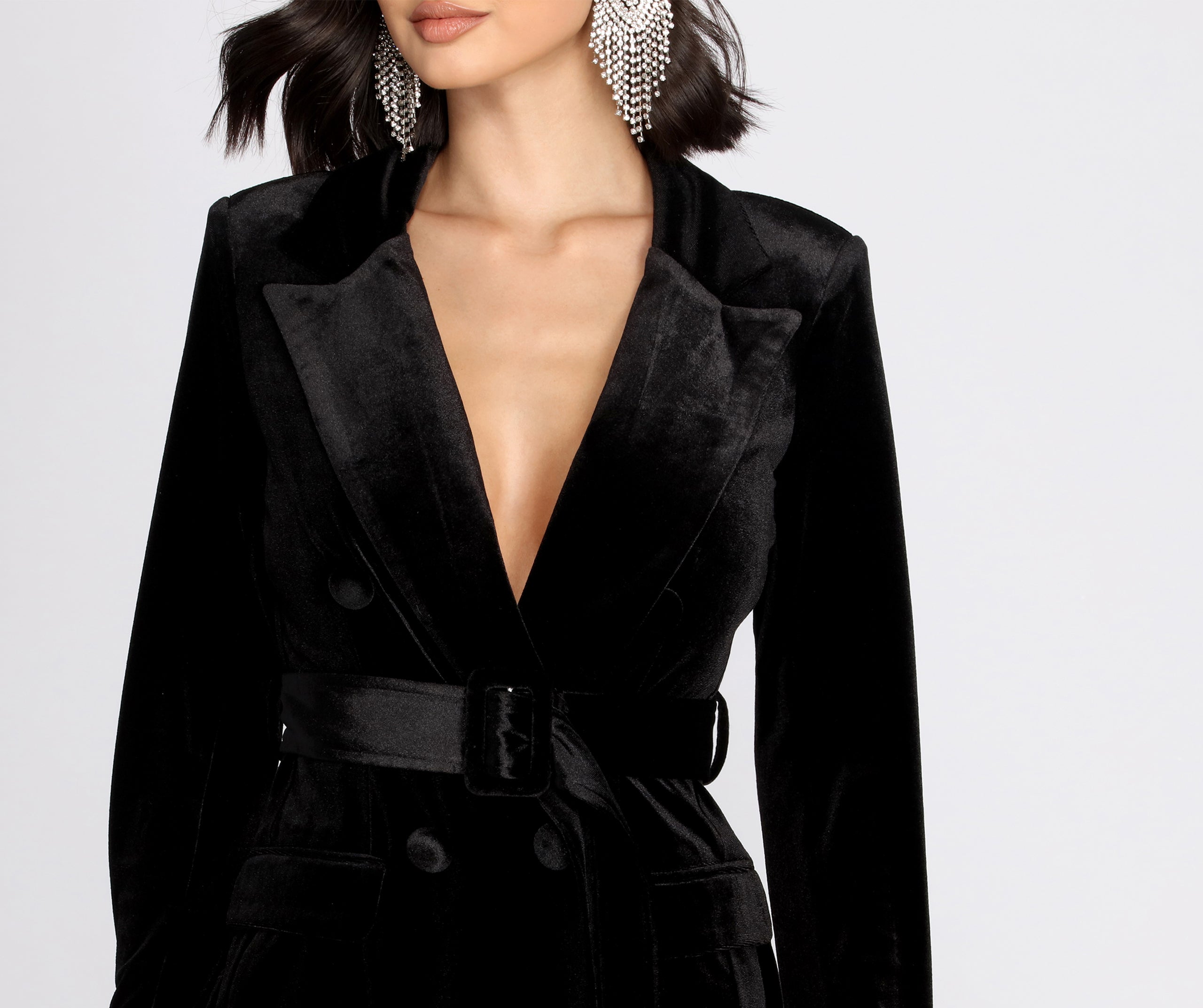 A Vision In Velvet Trench Coat - Image 3