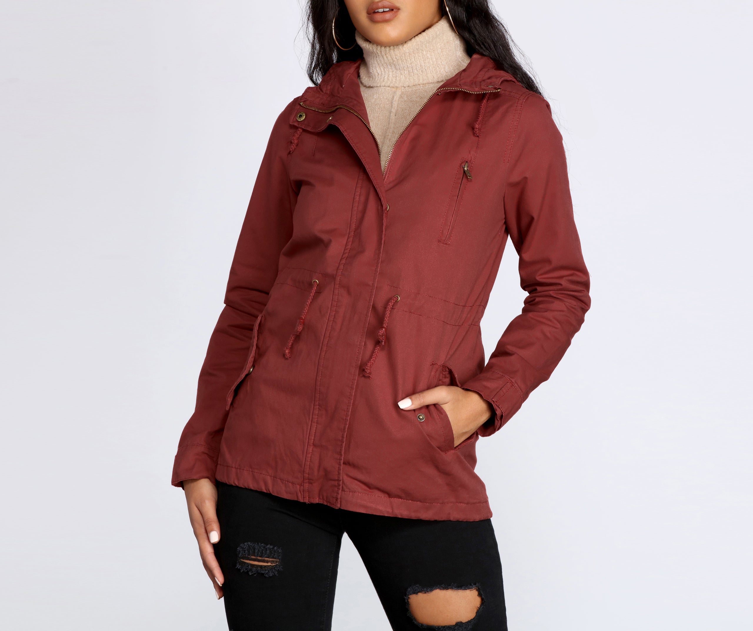 Hooded Out For An Adventure Anorak - Image 24