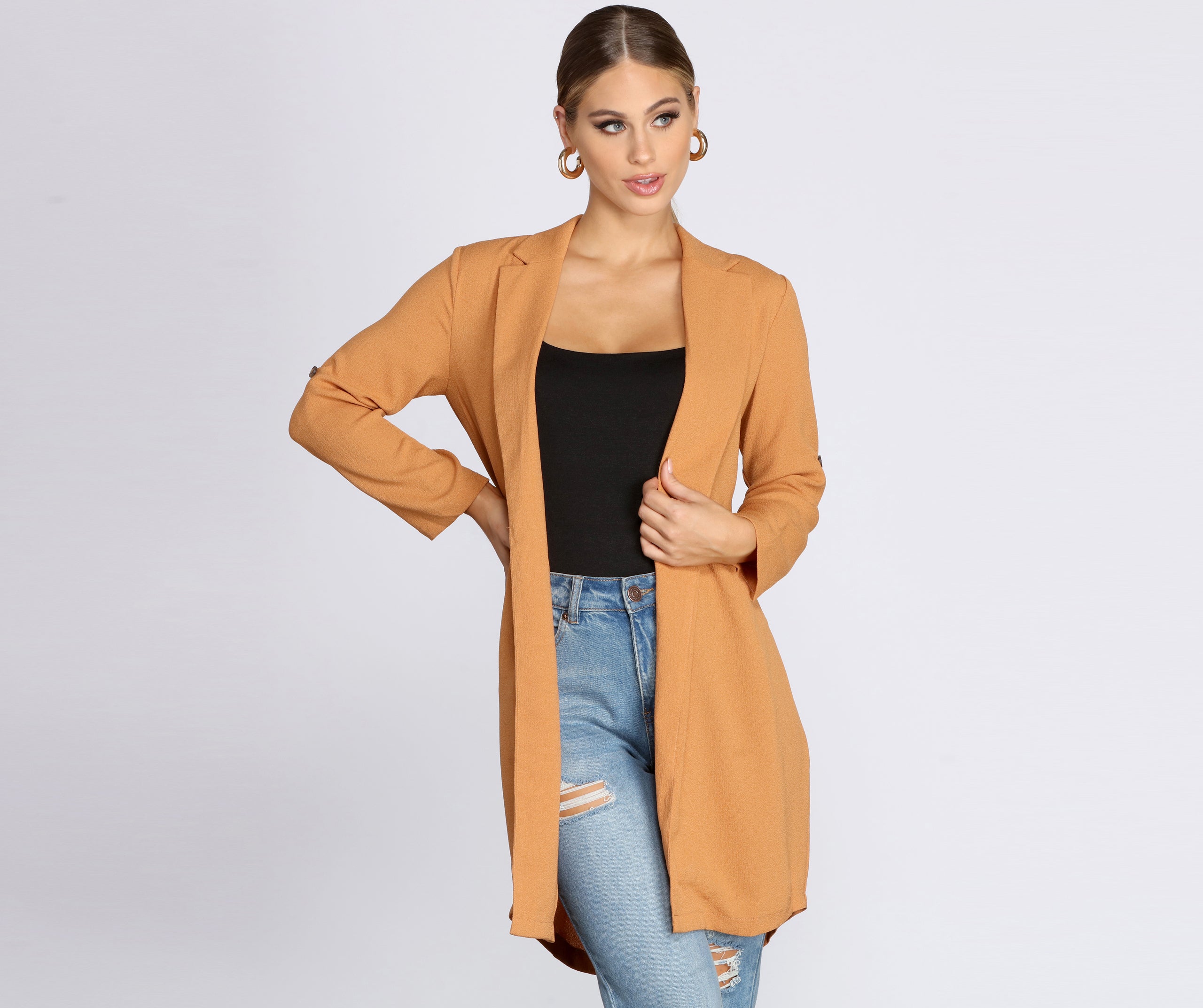Dressed To Impress Belted Trench - Image 5