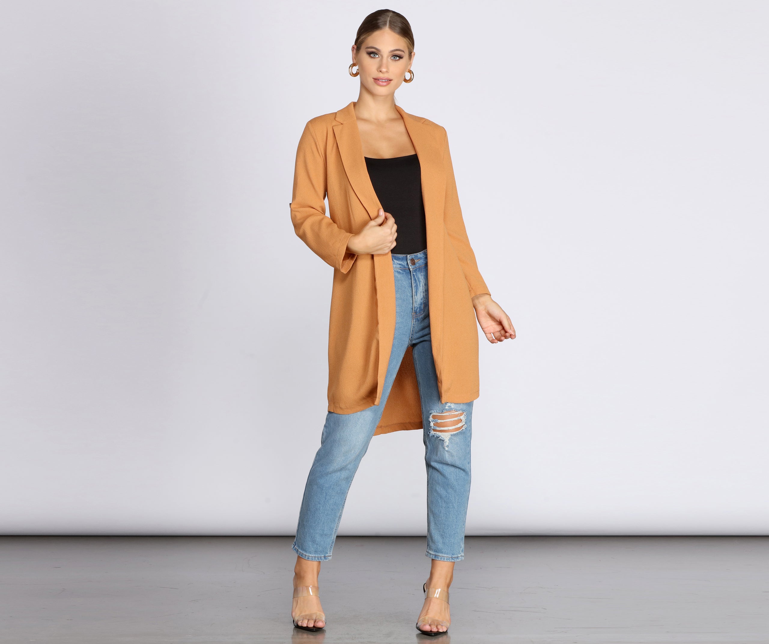 Dressed To Impress Belted Trench - Image 7