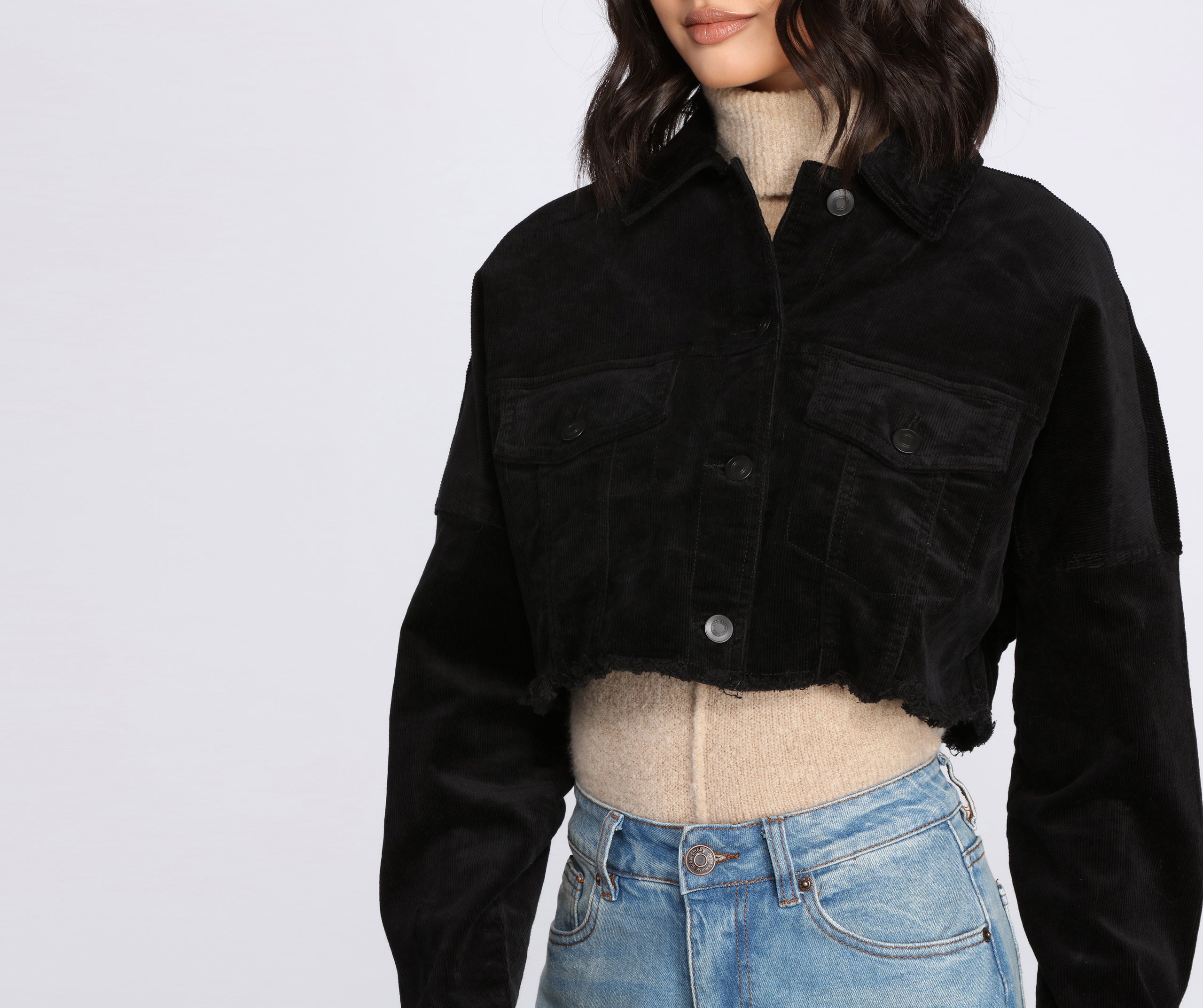 Button Up Corduroy Jacket - Image 4