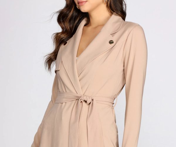 Cover Girl Long Trench Coat - Image 3