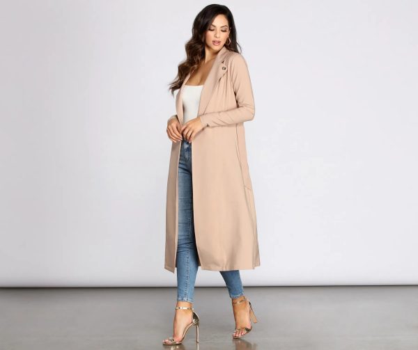 Cover Girl Long Trench Coat - Image 4