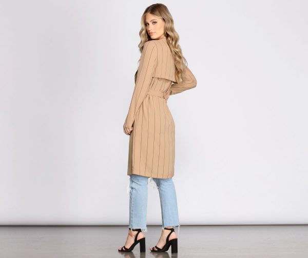 Stripe A Pose Trench - Image 2