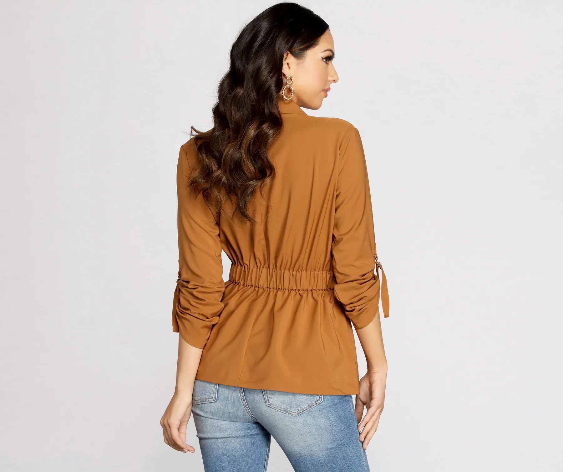 Movin' On Up Trench Blouse - Image 2
