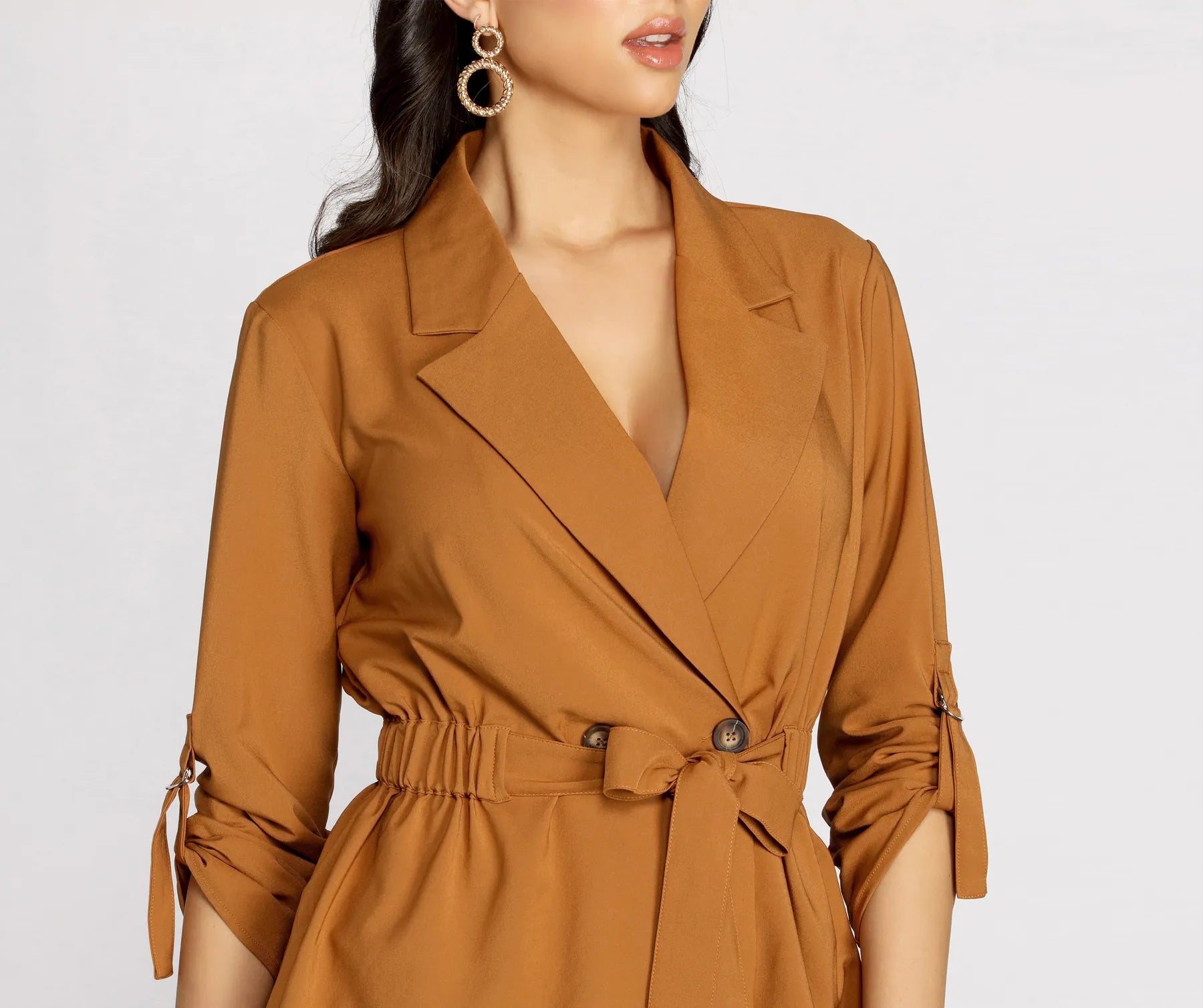 Movin' On Up Trench Blouse - Image 4