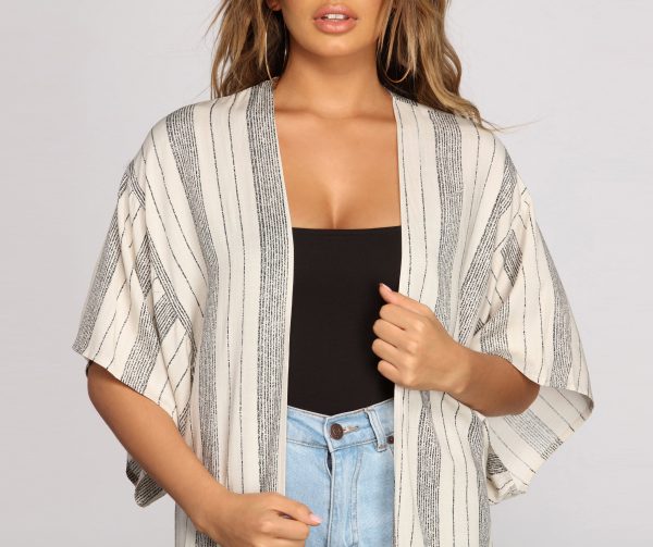 Sassy In Stripes Kimono - Image 3