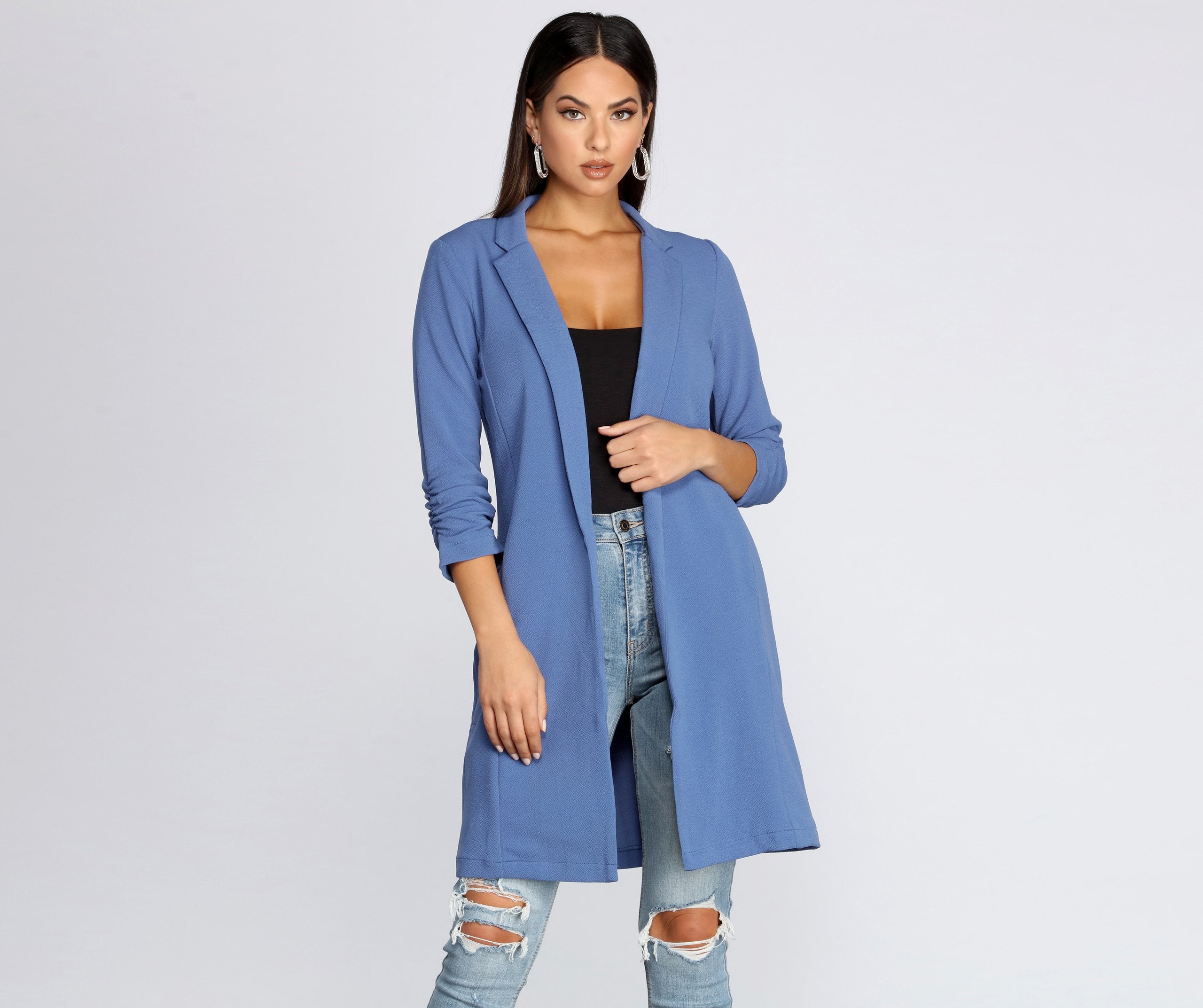 Boss Babe Crepe Longline Blazer - Image 24