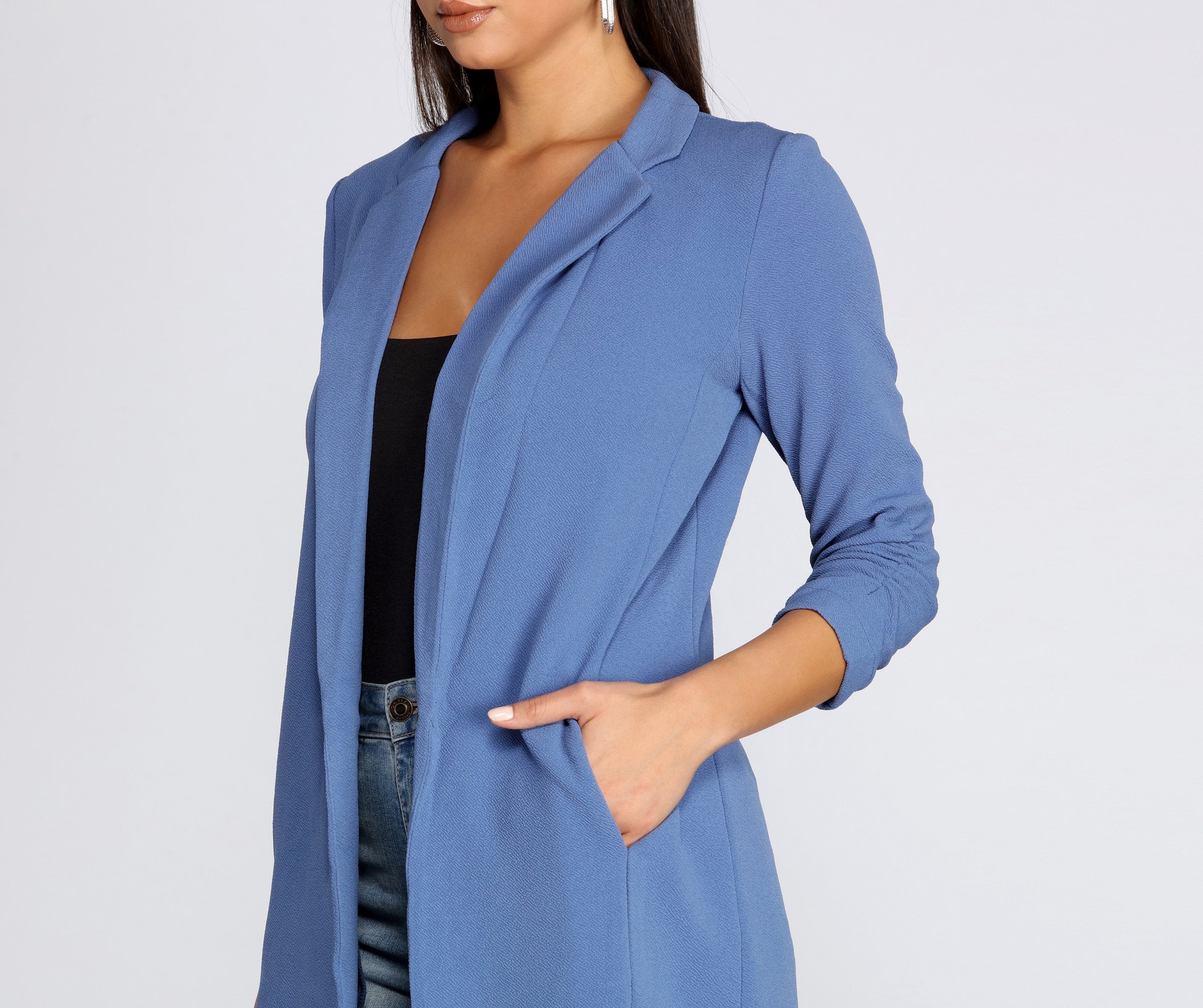 Boss Babe Crepe Longline Blazer - Image 27