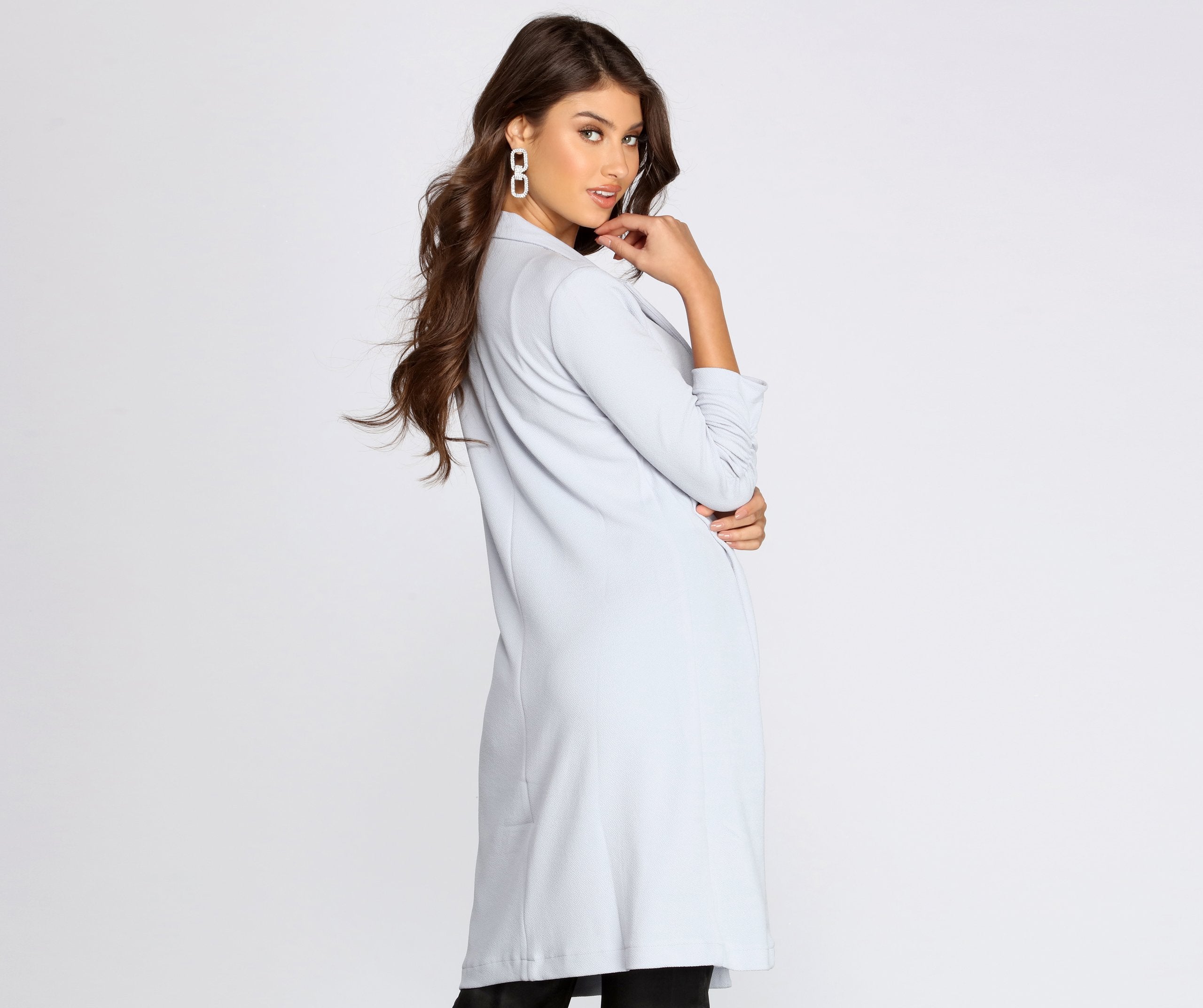 Boss Babe Crepe Longline Blazer - Image 21
