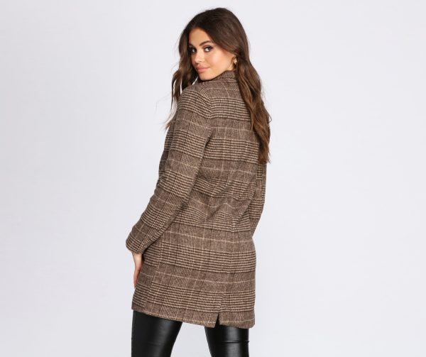 So Posh In Plaid Coat - Image 6
