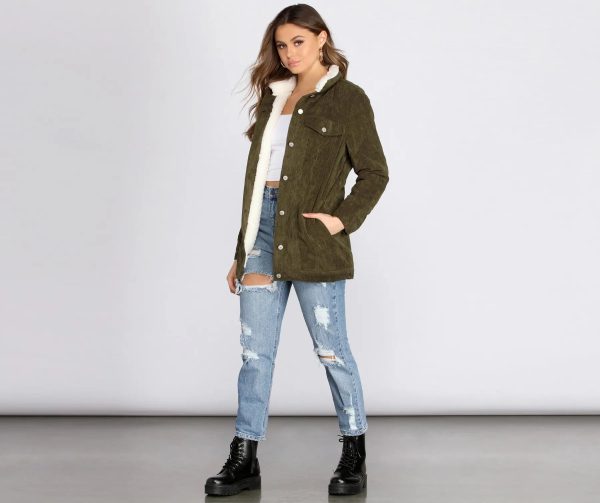 Corduroy And Sherpa Jacket - Image 7