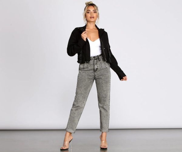 Buckle Up Cropped Jacket - Image 4