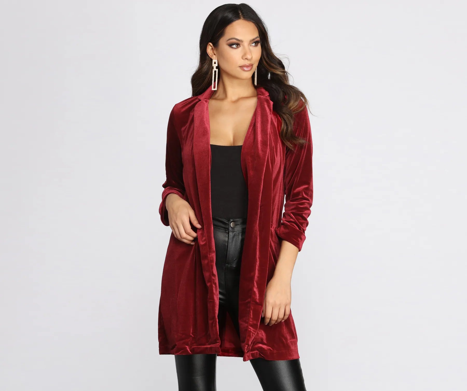 Oversized Luxe Velvet Blazer - Image 9