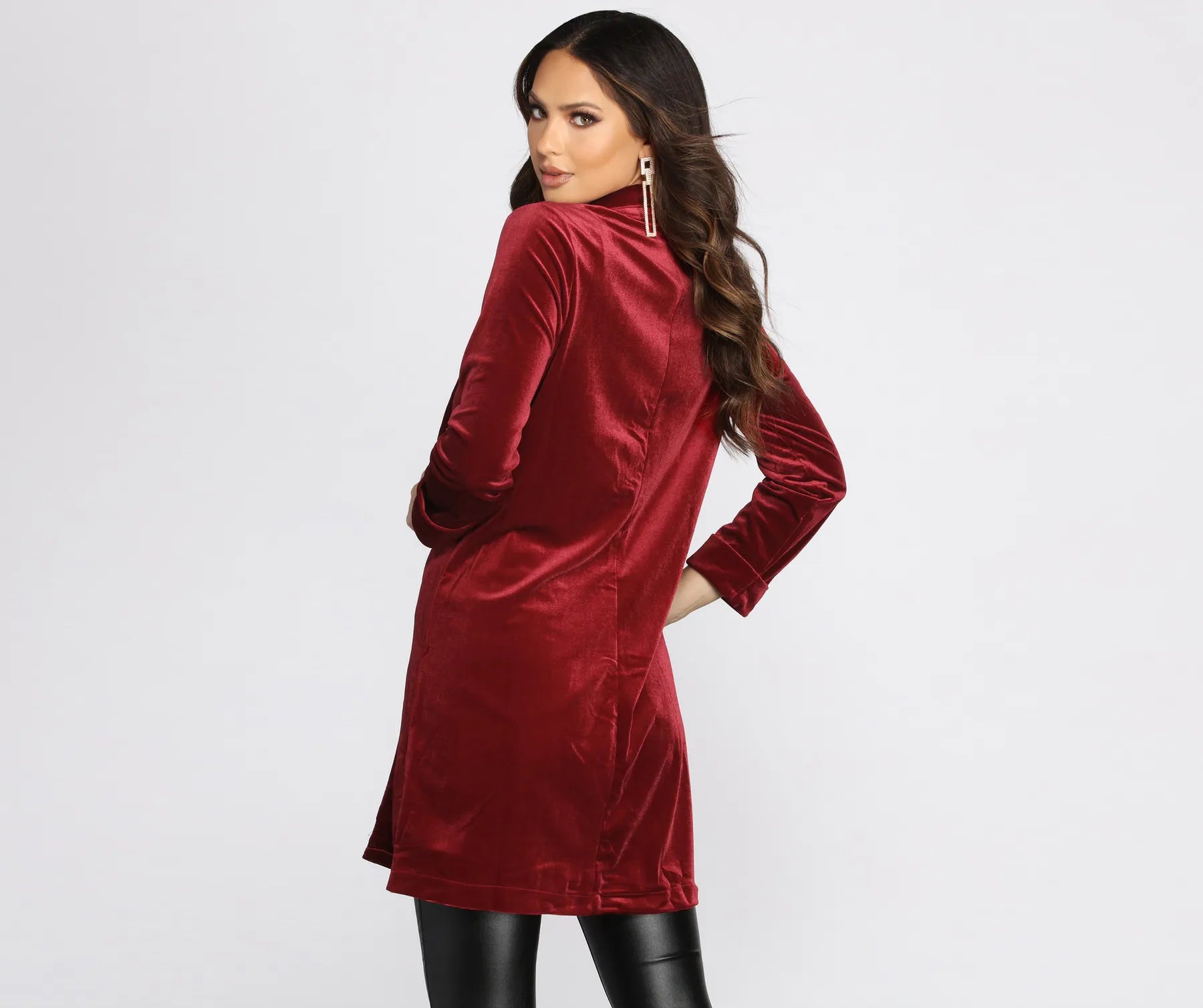 Oversized Luxe Velvet Blazer - Image 10