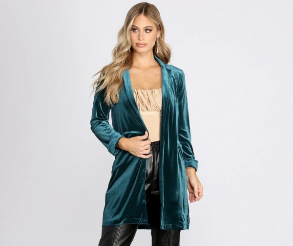 Oversized Luxe Velvet Blazer - Image 5