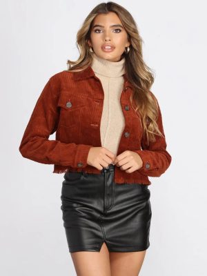 Worth Their While Corduroy Cropped Jacket