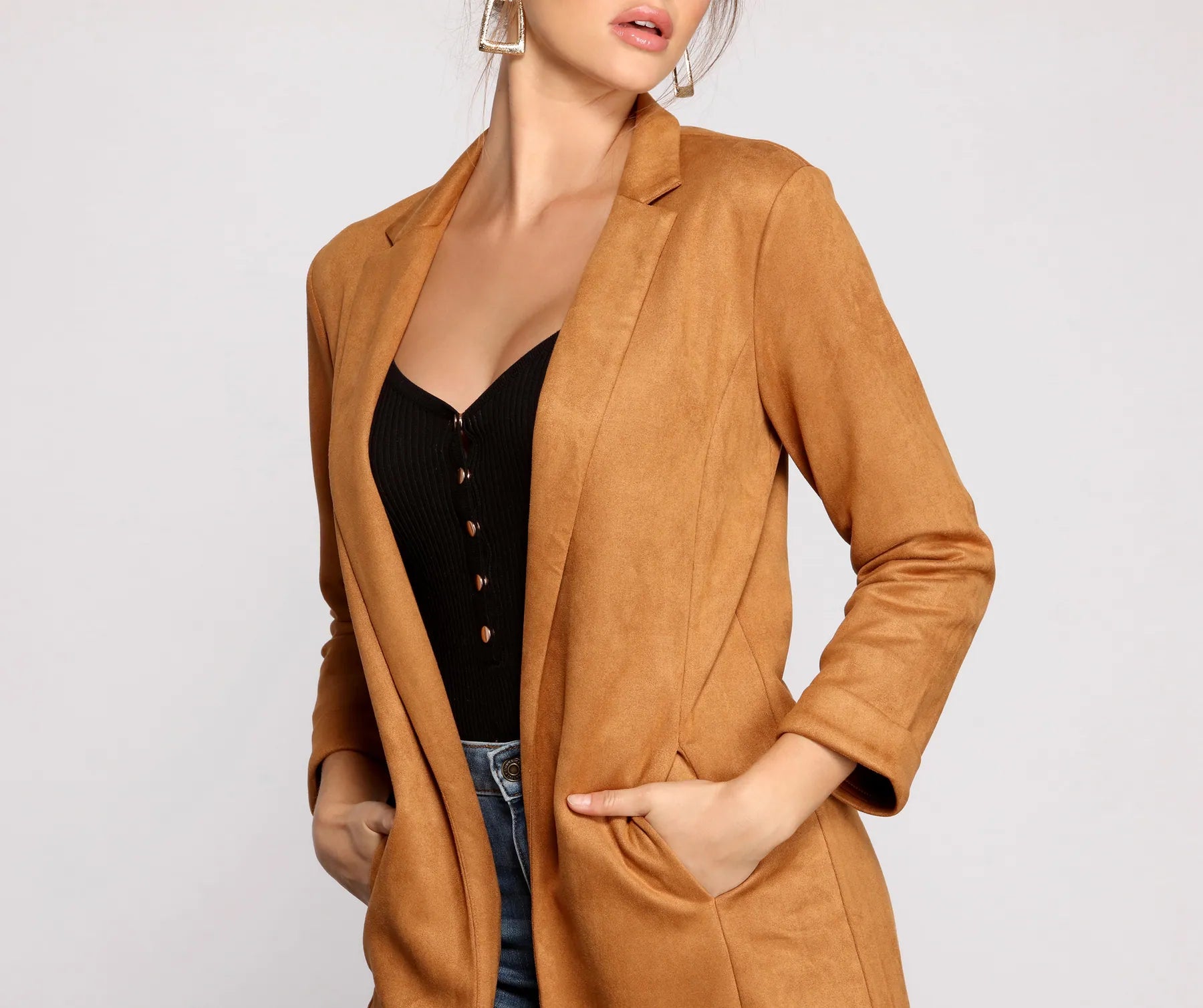 Major Boss Babe Long Line Blazer - Image 11