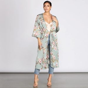 Catalina Cruise Floral Kimono Duster