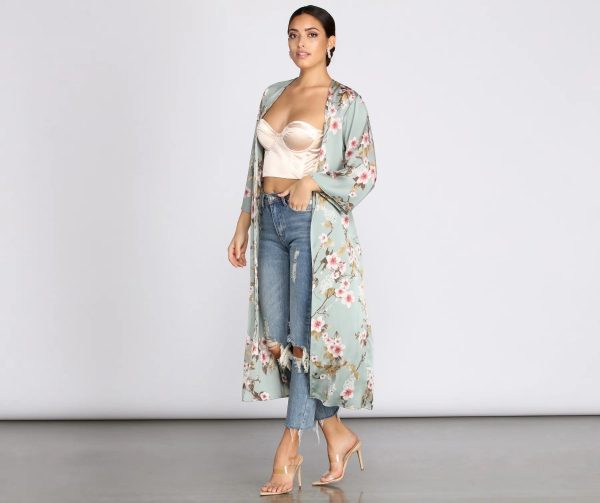 Catalina Cruise Floral Kimono Duster - Image 4