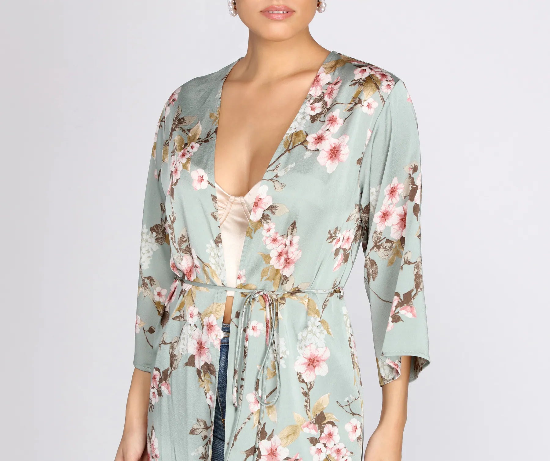 Catalina Cruise Floral Kimono Duster - Image 5