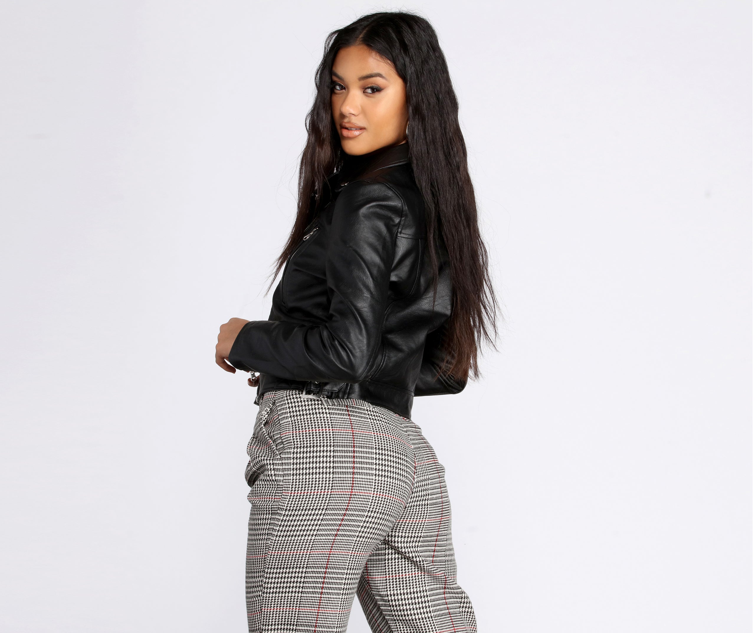 Free Bird Faux Leather Moto Jacket - Image 2