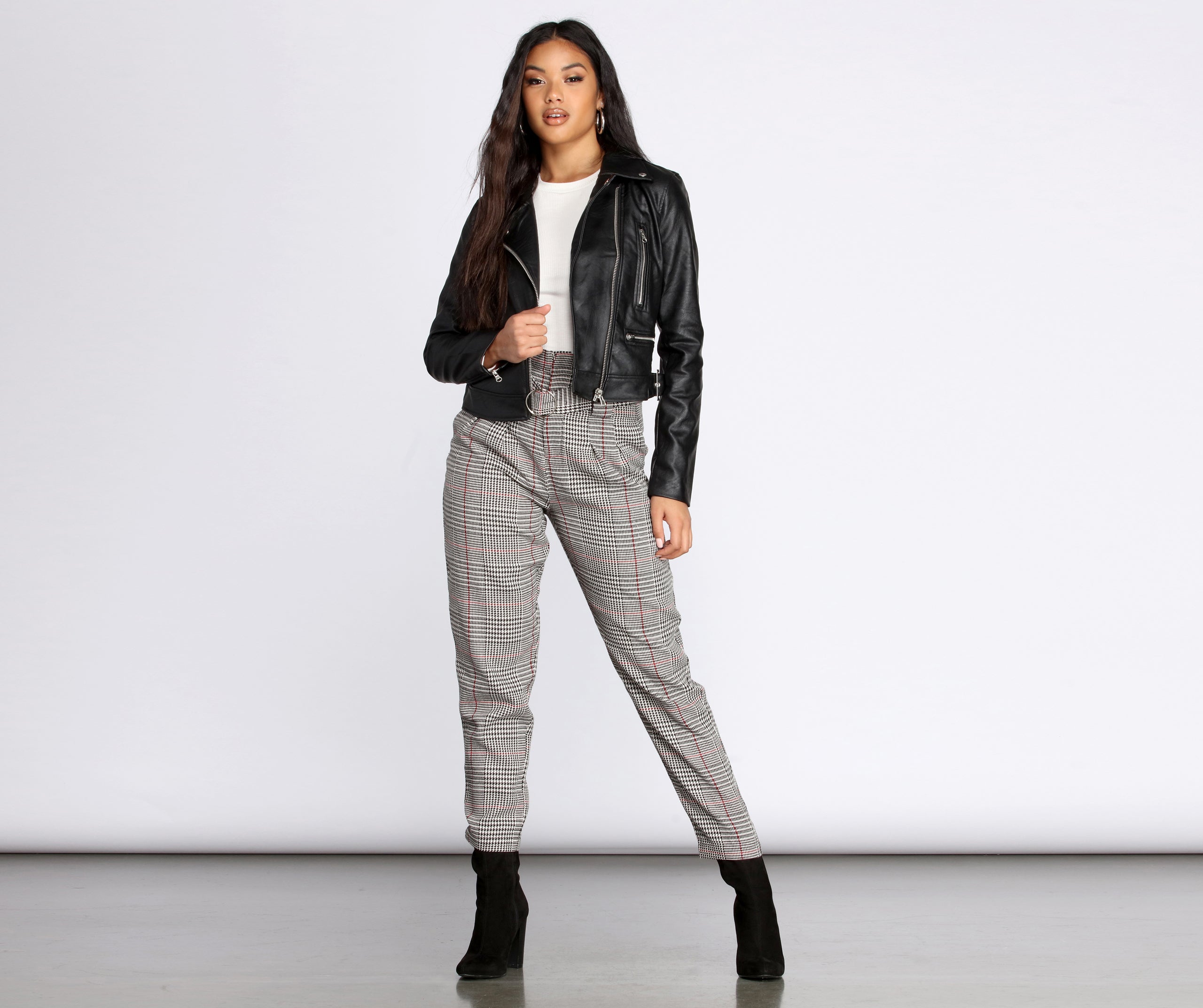 Free Bird Faux Leather Moto Jacket - Image 3
