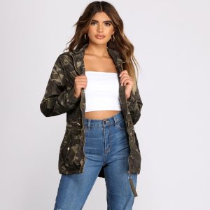 Under The Radar Camo Nylon Anorak