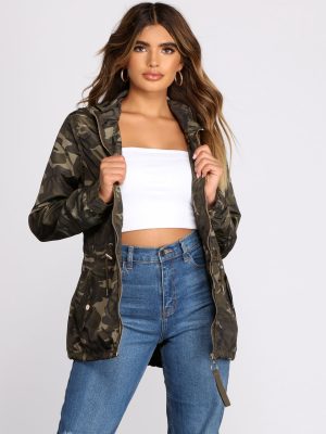 Under The Radar Camo Nylon Anorak