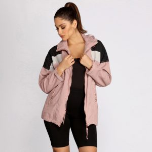 Rain Or Shine Nylon Color Block Anorak