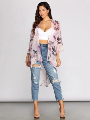 Summer Romance Floral Kimono