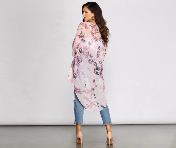 Summer Romance Floral Kimono - Image 2