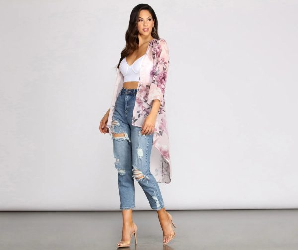 Summer Romance Floral Kimono - Image 3