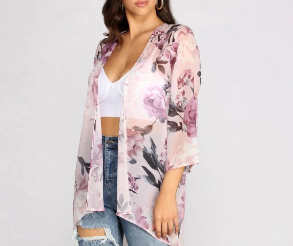 Summer Romance Floral Kimono - Image 4