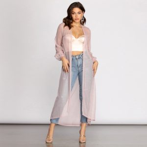 Glow Up Glitter Tulle Duster