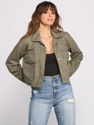 Show Them Who's Boss Oversized Twill Jacket